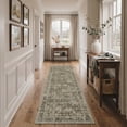 thumbnail image 3 of GENIMO 2'x3' Area Rug, Washable Non Slip Soft Persian Indoor Door Mat for Entryway Kitchen Laundry Room, Olive Brown, 3 of 7