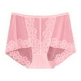 thumbnail image 4 of Fesfesfes Boxer Shorts For Women Solid Color High Waisted Mesh Breathable And Lace Hollow Underwear Panties, 4 of 4