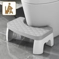 thumbnail image 2 of Universal Squatty Potty Toilet Stool - Waterproof Foot Stool for Adults, Kids, Seniors & Pregnancy Support, 2 of 9