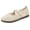 Beige, variant on Women Mesh Elastic Strap Mary Jane Shoes Breathable Footwear For Outdoor Hiking Travel Casual Daily Activities