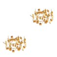 thumbnail image 1 of Qarigey Pendiente Stud Base Hecho a mano Popular Personalidad Alfileres de oreja Ajuste Herramienta de fabricación de joyas Boda Suministros Oro 5 mm 2Conjunto, 1 of 6