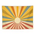 thumbnail image 5 of ONETECH  Boho Burning Sun Tapestry Wall Hanging, Retro 70s Abstract Vintage Geometric Rainbow Sunrise Tapestries for Bedroom Living Room Backdrop, 5 of 7