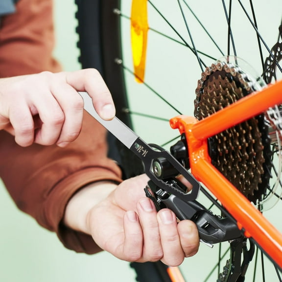 OATIPHO 1Pc Self Tightening Double Headed Steel Spanner Black Finish for Repair and Maintenance