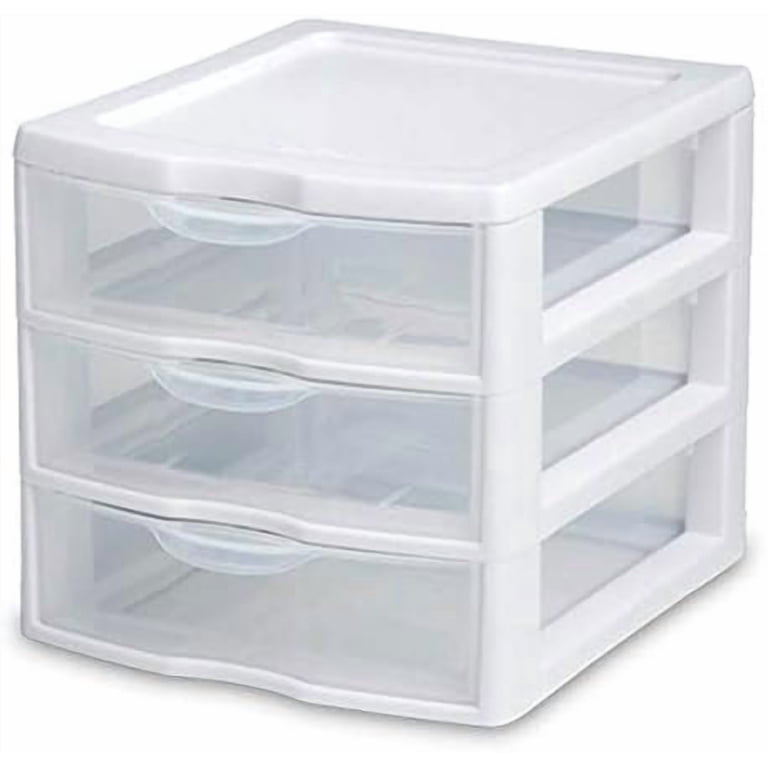 Sterilite 3-Drawer Countertop Organizer, Clear Plastic, 2-Pack photo 4