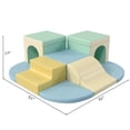 thumbnail image 5 of 9-Piece Soft Play Climbing for Toddlers, Climb and Crawl Playset, Baby Foam Climbing Blocks for Toddlers, Toddler Climbing Toys Indoor, Soft Foam Toys for Kids Crawling and Sliding, Blue Multi, 5 of 7