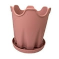 thumbnail image 2 of oshhni Flowerpot with Base Home Decor Flower Plant Container for Floor Desktop Cafe Pink, 2 of 9