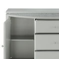 thumbnail image 3 of Acme Maverick 3-Drawer Wooden Server with 2 Doors in Platinum White Indoor, 3 of 7