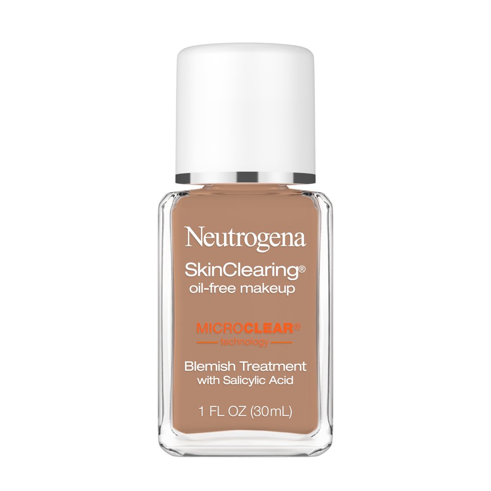 Neutrogena SkinClearing OilFree Liquid Foundation Acne Fighting, 135 Chestnut, 1 fl oz