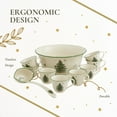 thumbnail image 6 of Spode Christmas Tree Punch Cups - Set of 2 Holiday Mugs for Espresso, Tea, Coffee - 8 Oz Porcelain Cups with Scalloped Rim, Christmas Design - Microwave & Dishwasher Safe, 6 of 7