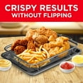 thumbnail image 3 of Air Fryer Crisping Basket & Tray Set – Oven Baking Tray with Elevated Mesh Crisping Grill, Ceramic Coating, Healthy Cooking, Extra-Large 9.5" x 13", Gray, 3 of 7