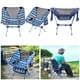 thumbnail image 4 of Silla ultraligera y plegable con respaldo para acampar y pescar al aire libre, 4 of 8