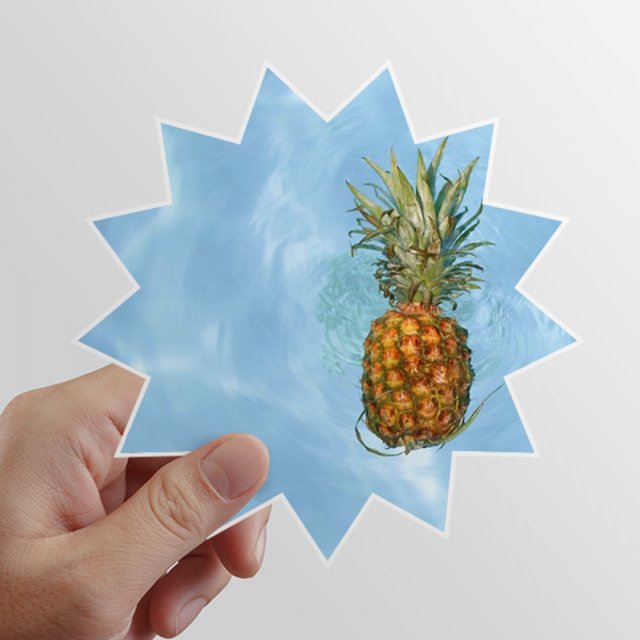 Fresh Pineapple Tropical Fruit Picture Sun Vinyl Sticker Luggage Graffiti Flower Decal