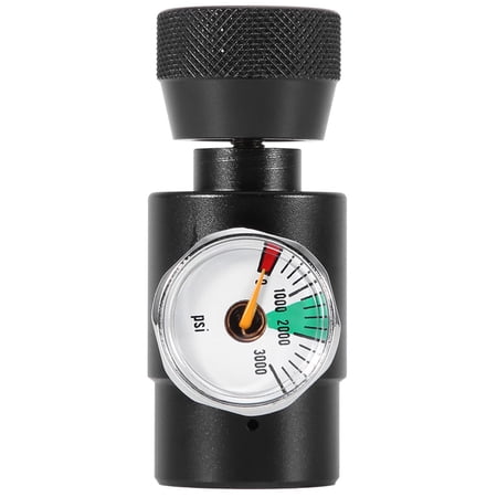 M Buder CO2 Filling Tank Cylinder Refill Adapter Connector Kit with Pressure Gauge for SodaStream (Black), Upgraded Metal 11 inches / 27.9 cm Professional Brewing Accessory