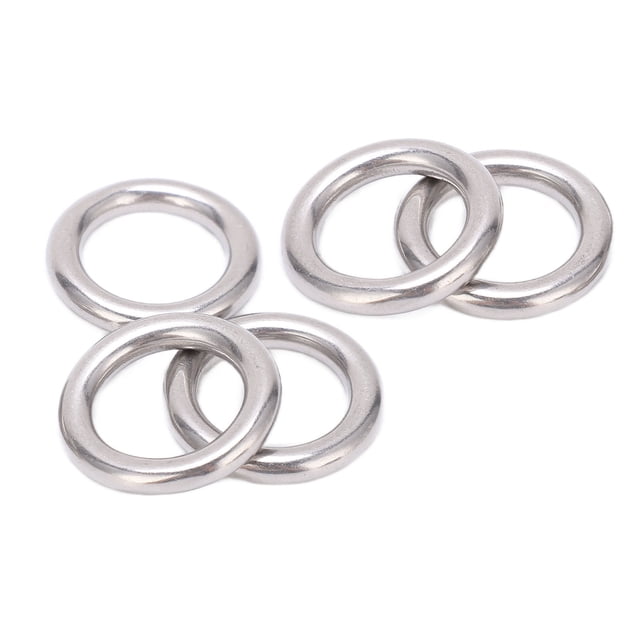 Anneau en O Soudé Sans Joint, Anneau Rond en Acier Inoxydable Résistant à la Rouille Fiable pour la Voile pour la Plongée 5x25mm,5x20mm