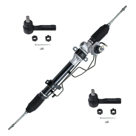 Detroit Axle - Power Steering Rack and Pinion Assembly w/Outer Tie Rods Replacement for 1991-1994 Nissan Sentra USA Models