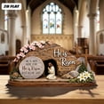 thumbnail image 4 of He Is Risen Easter Decor Empty Tomb Resurrection Scene Wooden Tray Set for Shelf Mantel Tabletop Display, 4 of 8