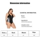 thumbnail image 2 of Trajes de baño de una pieza de talla grande para mujer con cuello en V, traje de baño sexy para mujer, 2 of 6