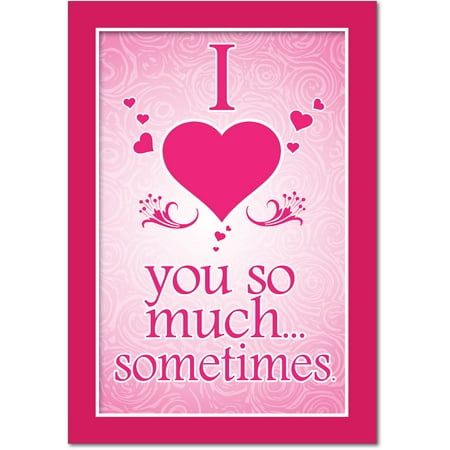 Love Valentines Day Card J2147VDG Jumbo Hilarious Valentine's Day Greeting Card: 'J2147VDG Funny Valentine's: Love You So Much - With Envelope (...' with Envelope (Extra Large Size: 8.5