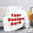 thumbnail image 1 of Customized Soft Throw Blanket for Couch, Fuzzy Cozy Thick Warm Plush Bed Room Decor, 1 of 6