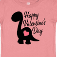 thumbnail image 4 of Inktastic Happy Valentines Day with Dinosaur Silhouette and Heart Boys or Girls Baby T-Shirt, 4 of 5
