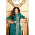 thumbnail image 3 of Ready to Wear Indian Designer Salwar Kameez Suits Pakistani Anarkali Gown Dress ( Sky Blue, 5XL - 52 ), 3 of 5