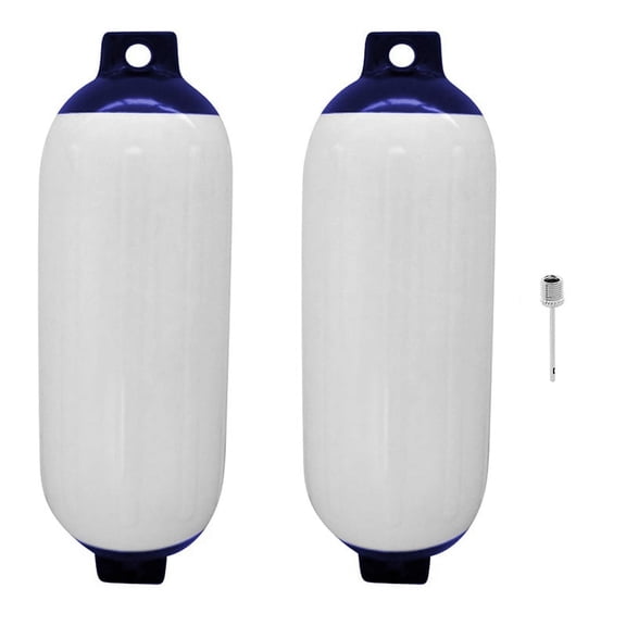2PCS Inflatable Boat PVC Boat Anchor Buoy Yacht Fenders UV Protection Ribbed Bumper Boat Accessories