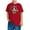 Red-3, variant on GERsome Girls 4th of July Cotton Shirts American Flag Graphic Tees Short Sleeve Cotton Crew Neck T-Shirts Loose Fit Summer Tshirts, 3-4 Years