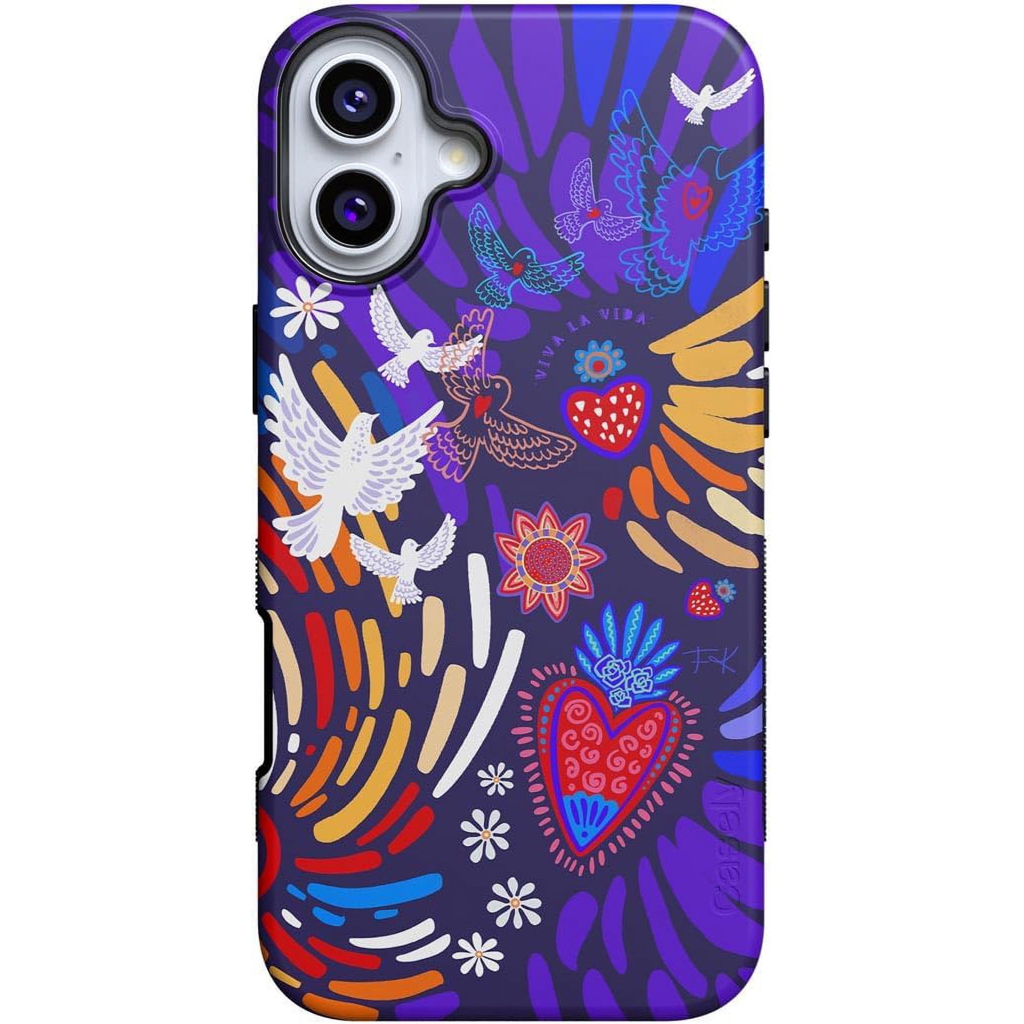 Case for iPhone 16 Plus Case | Viva La Vida | Frida Kahlo Collage | Bold Protective Design | Compatible with MagSafe