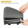 thumbnail image 4 of Motorcycle Handlebar Bag, Motorcycle Fork Tool Bag Motorcycle Tool Bag PU Leather Black, 4 of 9