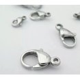 thumbnail image 5 of HOOUN wholesale 100pcs/ 500pcs Stainless steel lobster clasps & Hooks jewelry finding-11mm-100pcs, 5 of 8