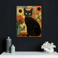thumbnail image 4 of Nawypu Funny Black Cat Canvas Monet Wall Art Decor,Vintage Wall Art Cats In Famous Paintings,Floral Big Wall Art Aesthetic Posters For Bedroom Bathoroom Living Room, 4 of 4
