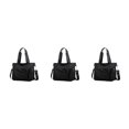 thumbnail image 4 of Wweixi 1/2/3 Durable Tote Handbag For Women - Waterproof And Wear-resistant Multiple Pockets Black 3PCS, 4 of 6