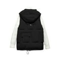 thumbnail image 3 of Leesechin Women's Winter Puffer Vest Quilted Stand Collar Zip Up Padded Gilet Coat with Pockets, 3 of 3