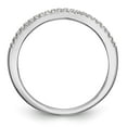 thumbnail image 2 of 14K White Gold Ring Band Wedding Diamond Round , Size 9, 2 of 7
