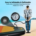 thumbnail image 2 of LNOW  10'6 Inflatable Stand Up Paddle Board  6' Thick SUP Paddle Board with Paddleboard Accessories Triple Action Pump, 2 of 10