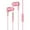 Pink, variant on Wired Earbuds with Mic - Bass Stereo, for Android Phones & Tablets