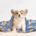 thumbnail image 4 of Yiaed Corgi Print Dog Blankets-Cat Blanket Washable for Couch Protection,Puppy Blanket, Soft Plush Reversible Throw Furniture Protector-Small, 4 of 8