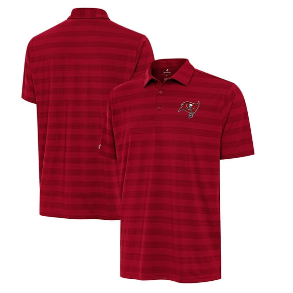 Men's Antigua Red Tampa Bay Buccaneers Big & Tall Tunnel Polo