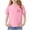 Pink, variant on Kids School Play Uniform Tee - Graphic Stretch Cotton Blend Short Sleeve Crewneck Top For Boys Girls Yellow 4-5 Years
