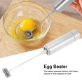 thumbnail image 3 of Handheld Aerator, Stainless Steel Portable Electric Whisk, Battery Powered Multifunctional Blender, Milk Coffee Tea Stirring Bar Suitable for family coffee shop restaurant, 3 of 9