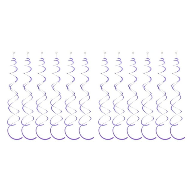 Guardoinrt 6pcs Hanging Garland Safe Ingredients Good Demonstrating Effect PVC Made Purple 2Set