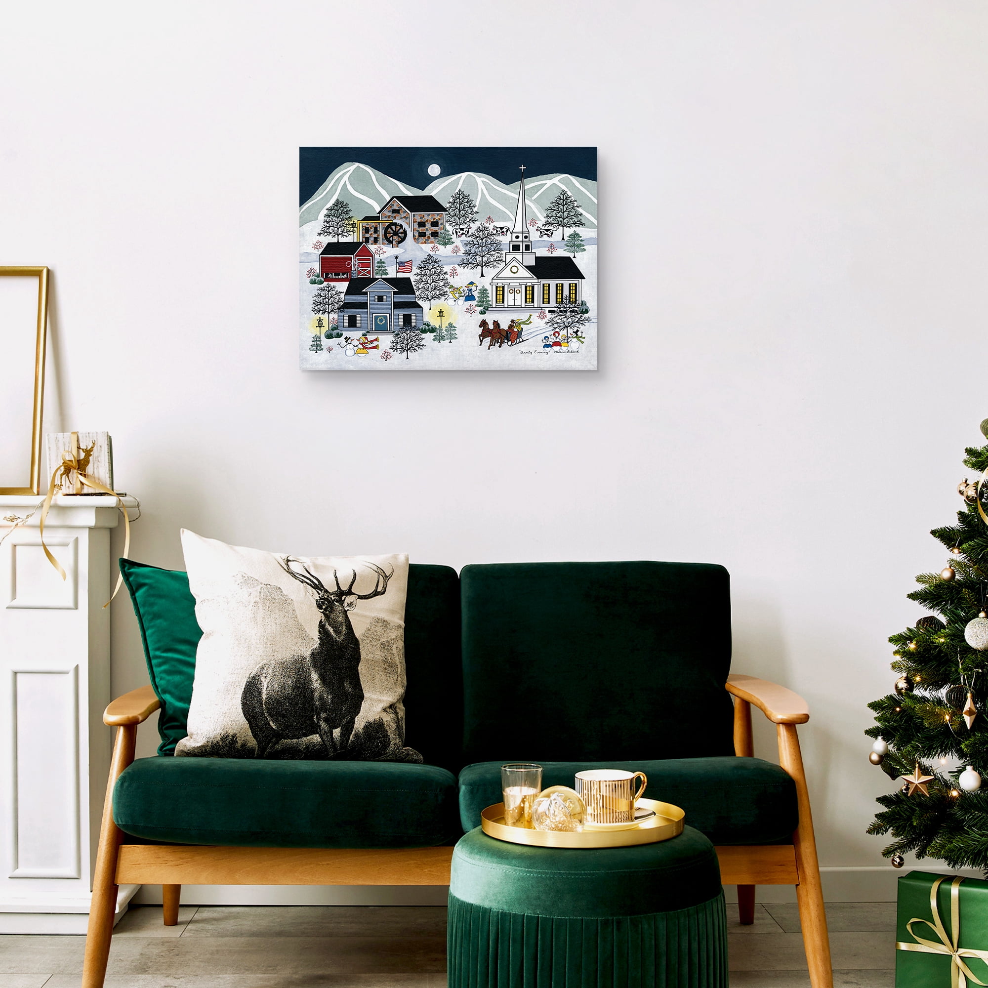 Frosty Evening by Medana Gabbard Canvas Art Print