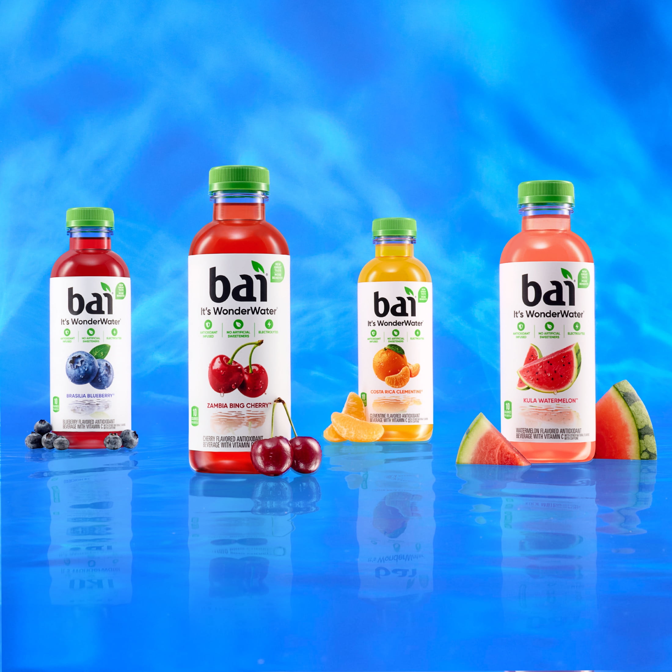 Bai Kula Watermelon Antioxidant Infused Water Beverage, 14 fl oz, 6 Pack Bottles