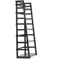 thumbnail image 4 of Simpli Home Acadian 30W 5 Shelf Ladder Bookcase (Set of 2) in Black, 4 of 6