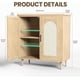 thumbnail image 5 of Qinaqin Rattan Single Puerta Buffet Gabinete Accent Console Mesa para Entryway cm de Profundidadining Sala y Kitchen con Ajustable Shelves 35.2 en 1 Piece, 5 of 6