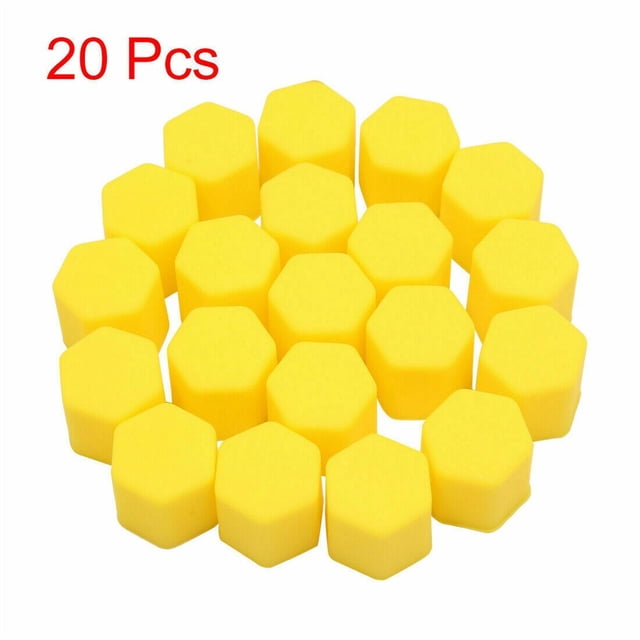 20pcs Silicone 19mm Car Wheel Nut Lug Dust Cover Cap Protector Hub Screw Rim
