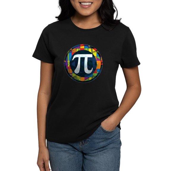 CafePress - Pi Symbol 2 Women's Dark T Shirt - Women's Traditional Fit Dark T-Shirt