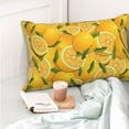 thumbnail image 6 of Disketp Pillow Covers Yellow Limes Pattern Throw Pillow Case Cushion Covers,Cushion For Bedroom,Couch,Home-14"X20", 6 of 8