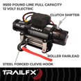 thumbnail image 2 of TrailFX WXV95B 9500 Pound Vehicle Recovery Winch, 2 of 7