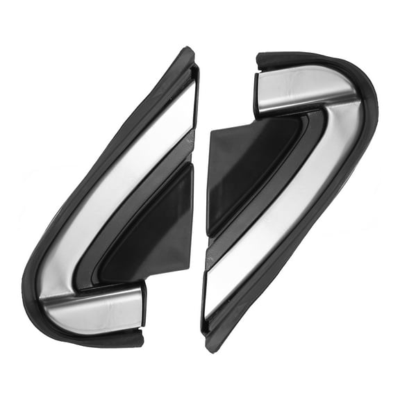 2pcs Mirror Corner Triangle Fender Cover for Honda CRV 2007-2011 Black Front Left Right Rearview Trim